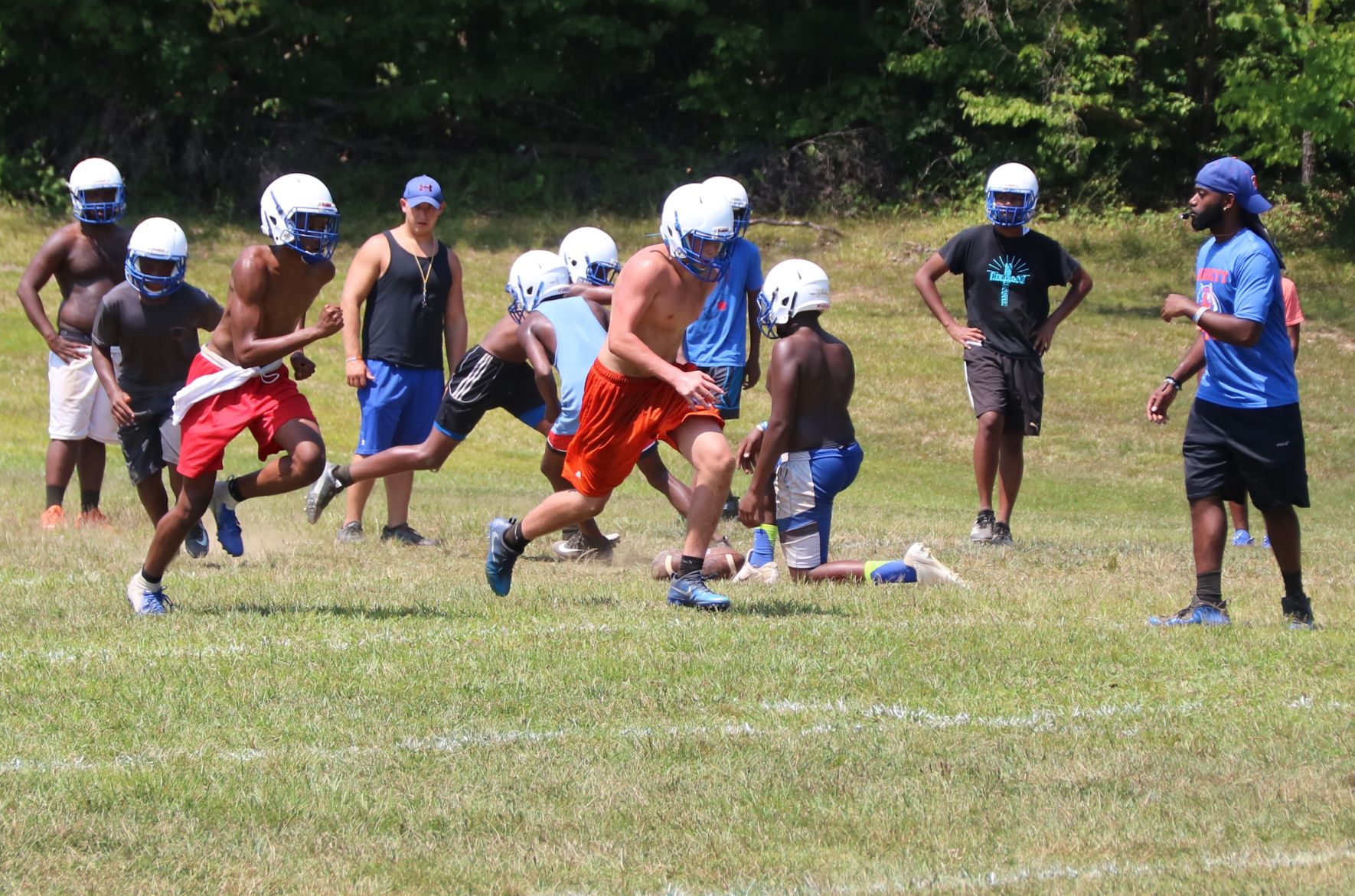 First day of Bassett football practice